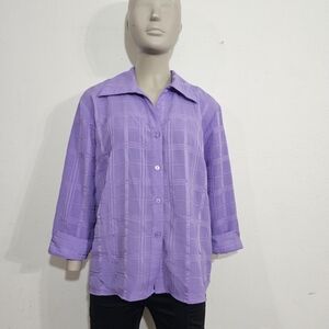 Joamna Lavender Textured Shirt